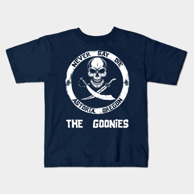 Never Say Die The Goonies Kids T-Shirt by Bunagemoy